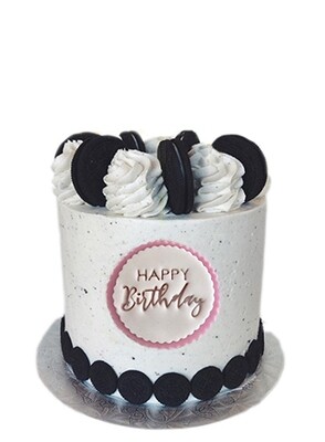 Fondant Cake Topper - Happy Birthday (Personalized Fondant Disc)