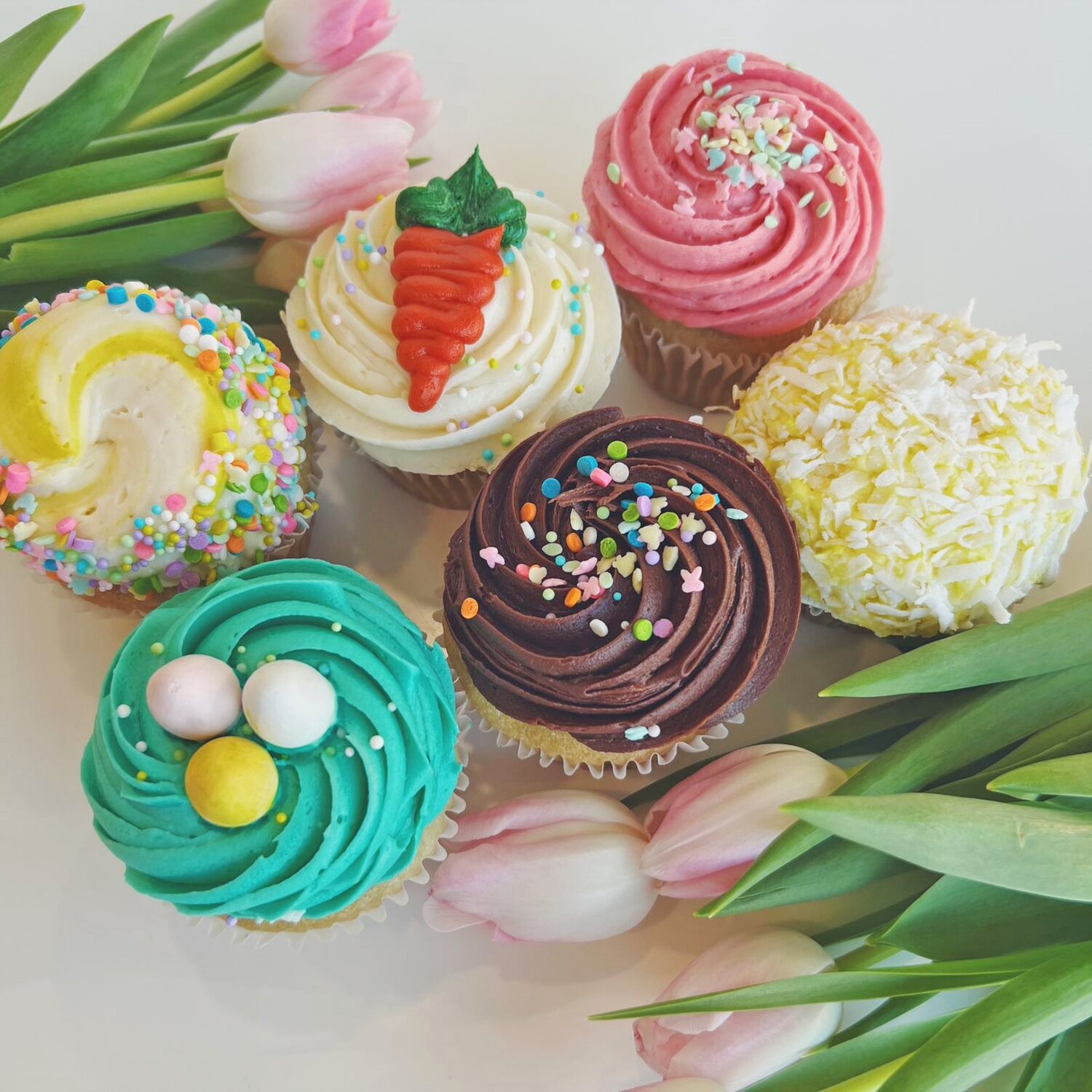 Half Dozen Classic Easter Cupcakes