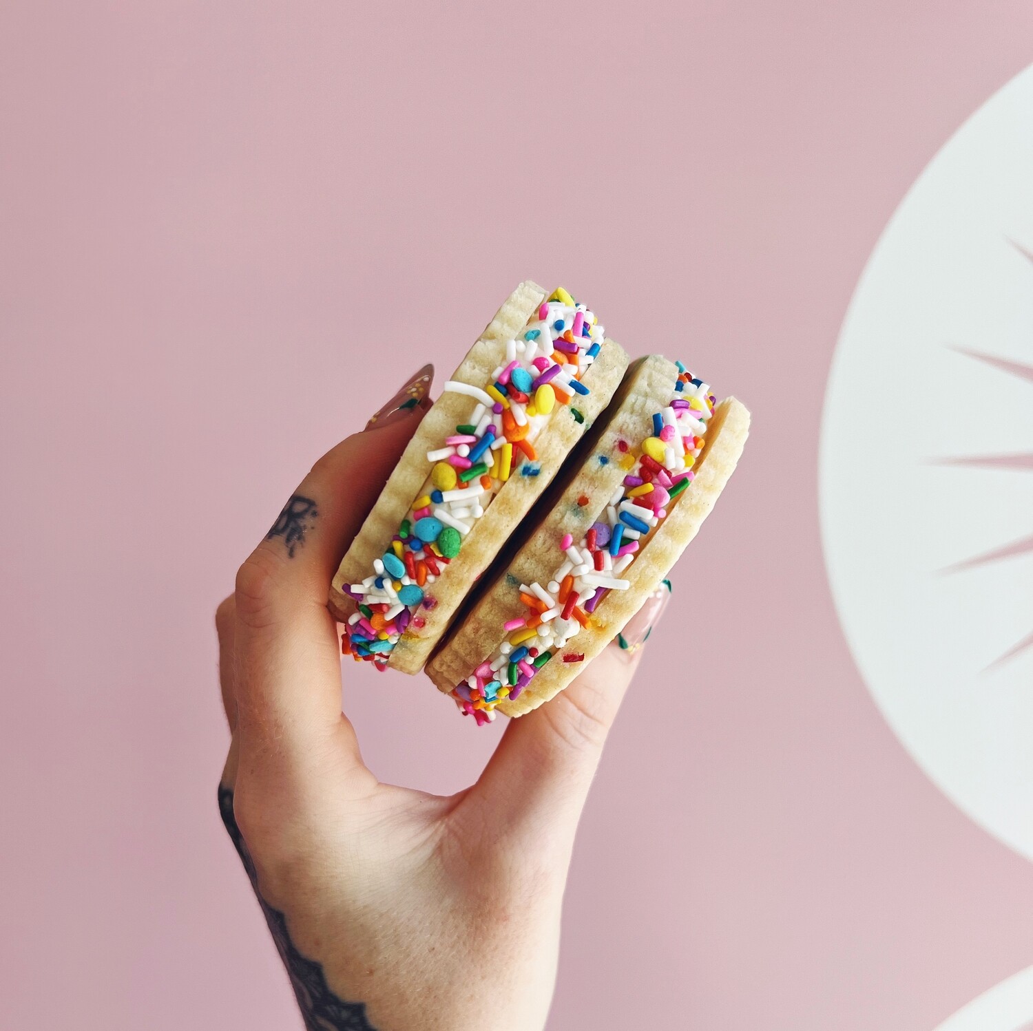 Confetti Sugar Cookie Sandwiches