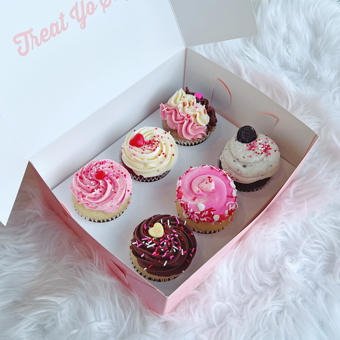 Classic Assorted Valentine's Cupcakes