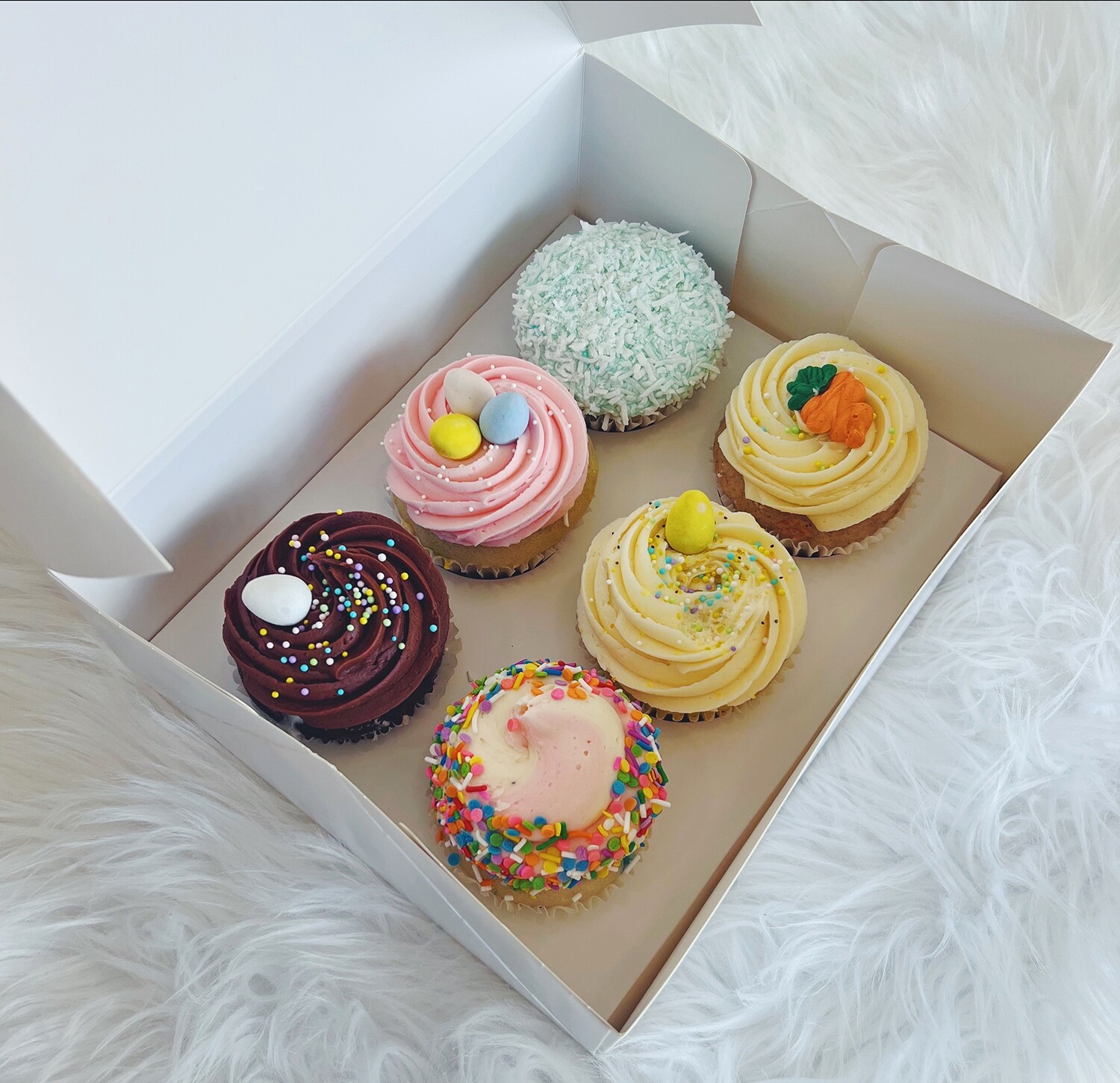 Half Dozen Classic Easter Cupcakes