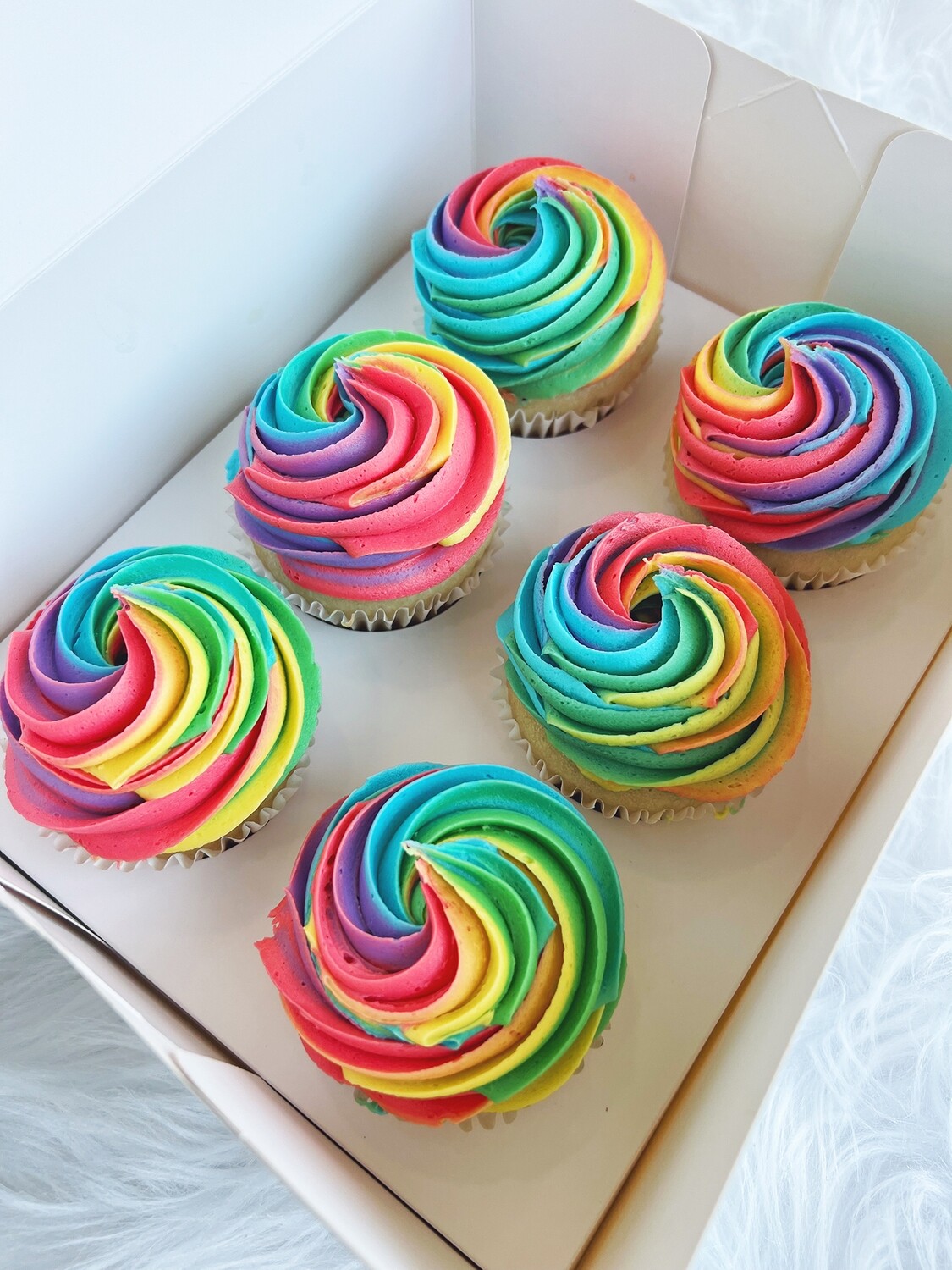 Rainbow Cupcakes