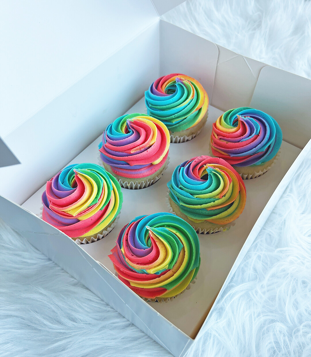Rainbow Cupcakes