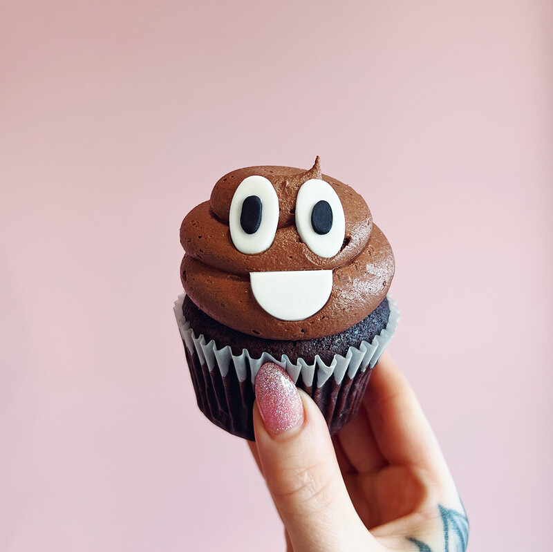 Poop Emoji Cupcakes