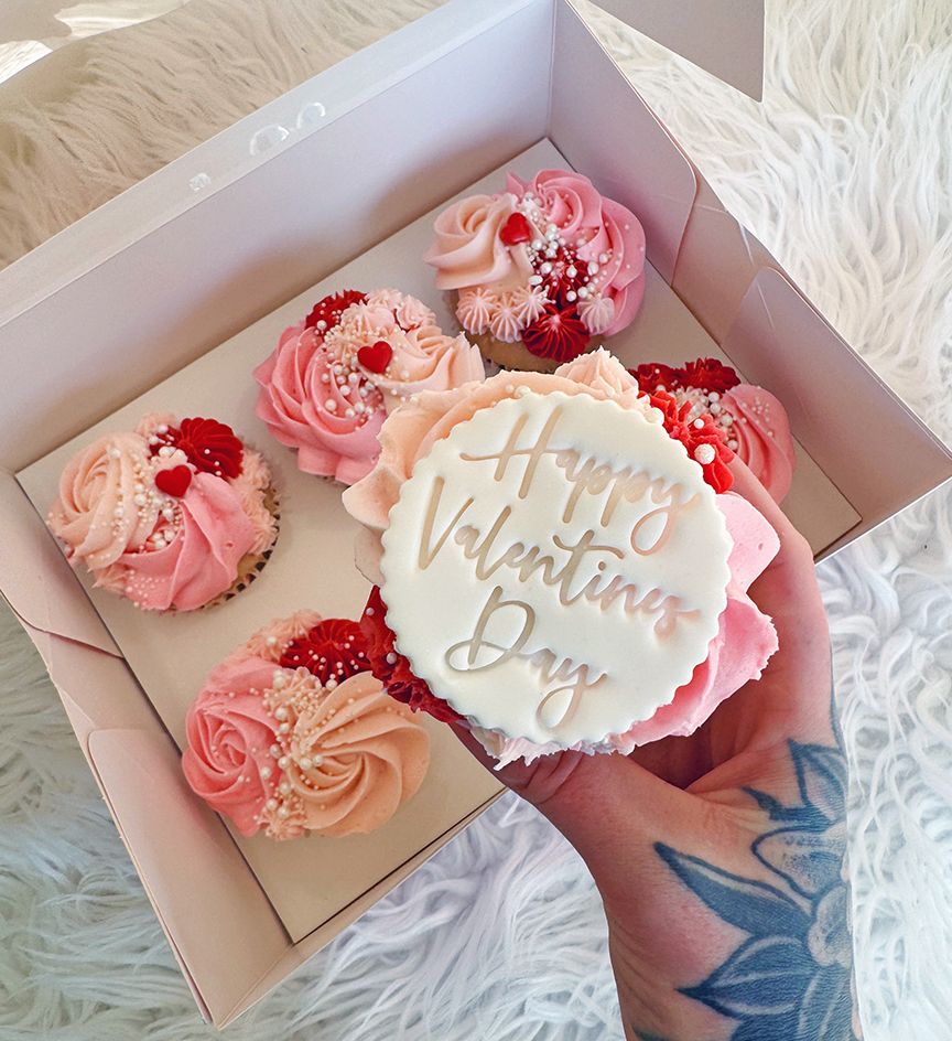 Valentine's Ruffle Cupcakes