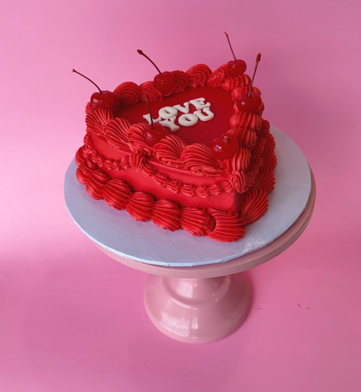 Vintage Heart Cake