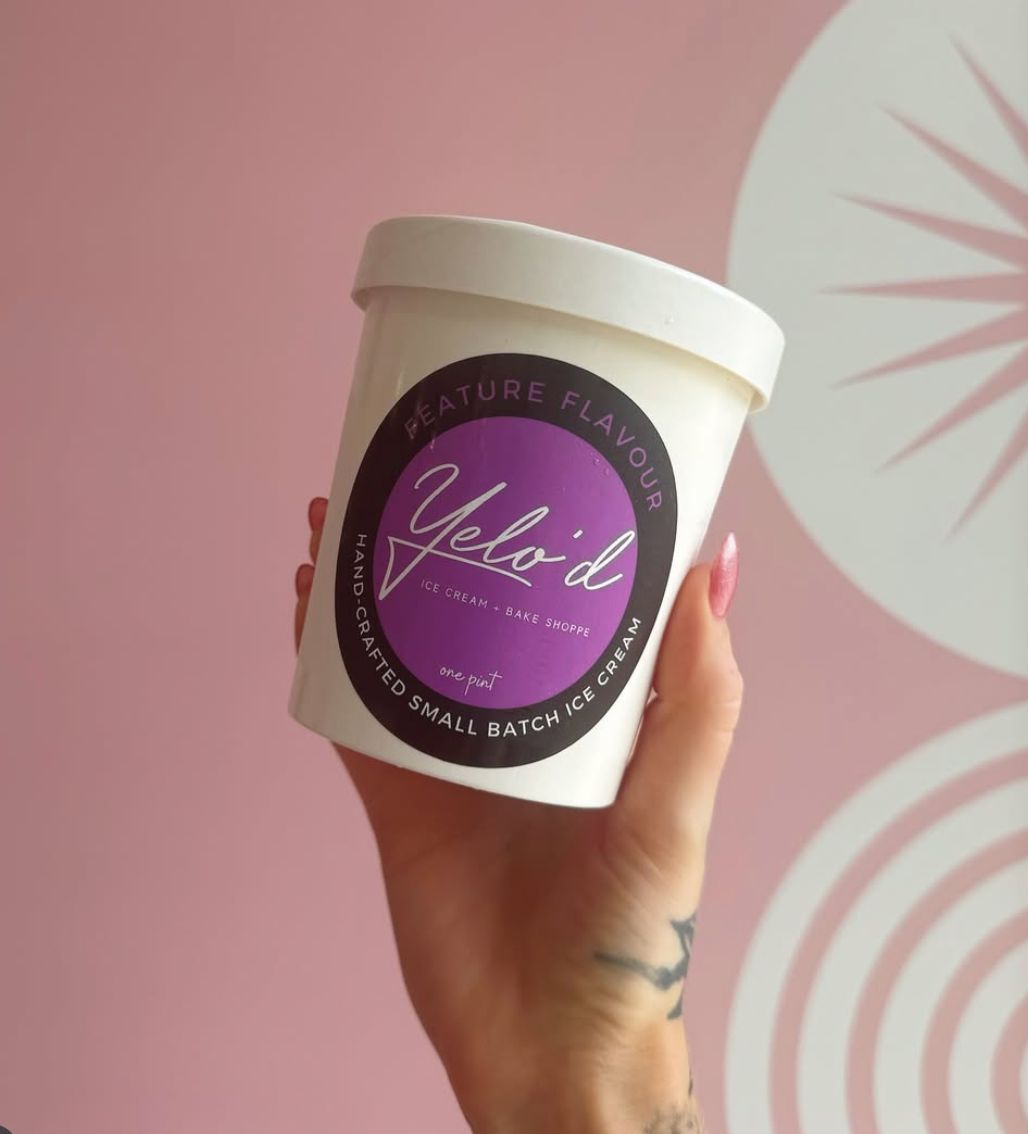 Yelo&#39;d x Flirt Collab - Ube Birthday Cake Ice Cream