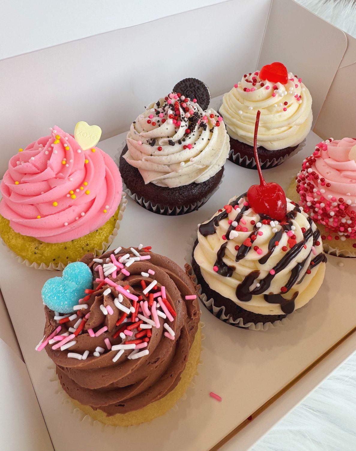 Classic Assorted Valentine's Cupcakes