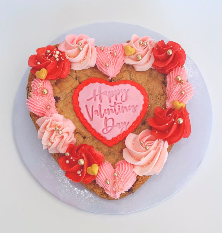 Valentine's Cookie Cake