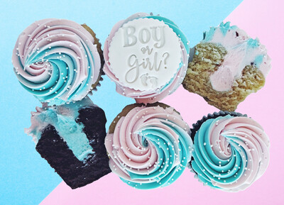 Gender Reveal Cupcakes