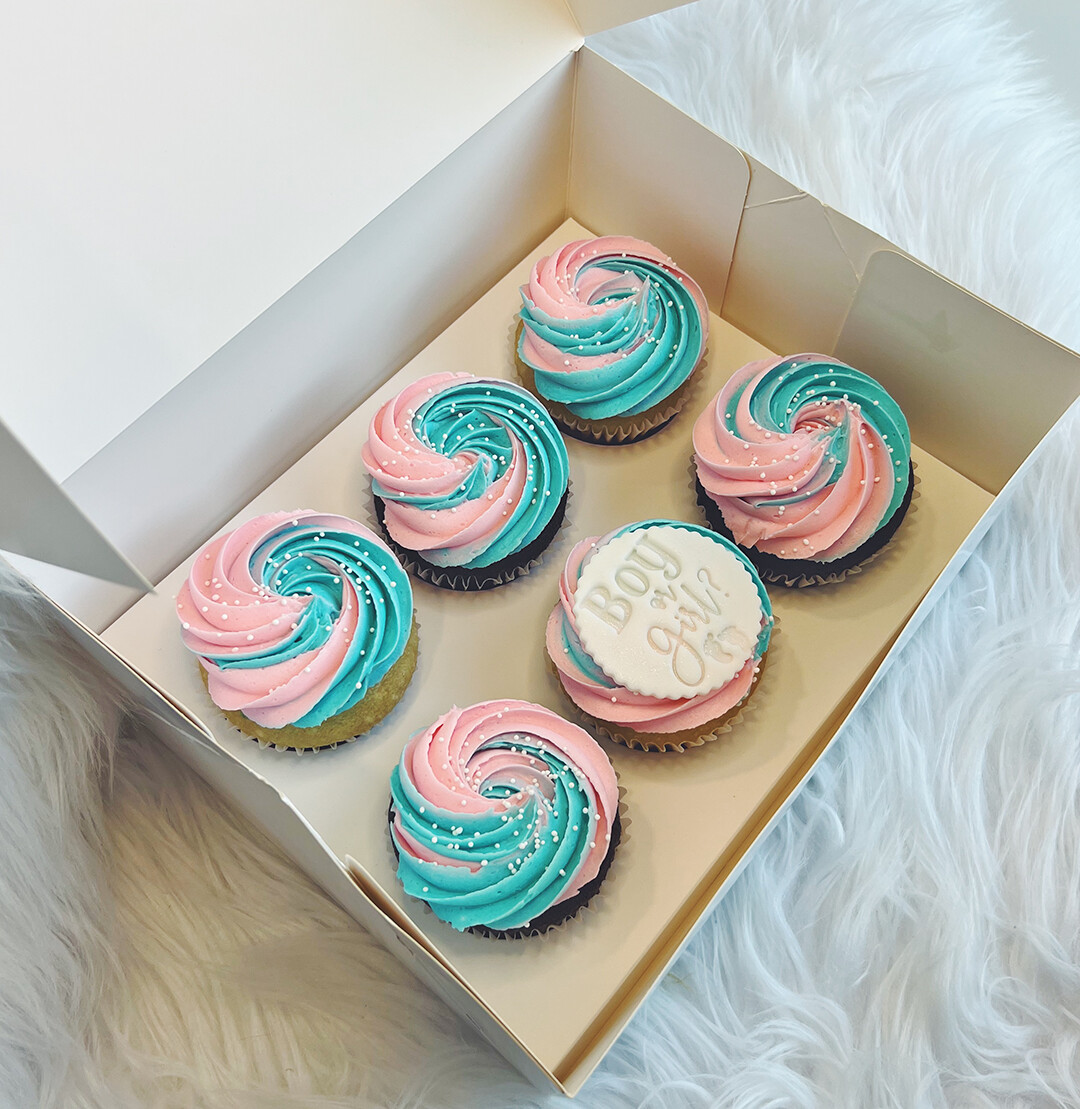Gender Reveal Cupcakes