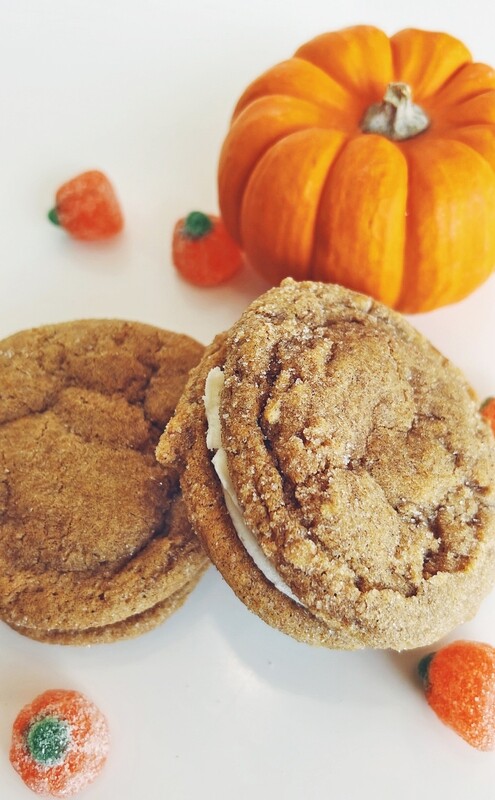 Pumpkin Spice Cookie Sandwich