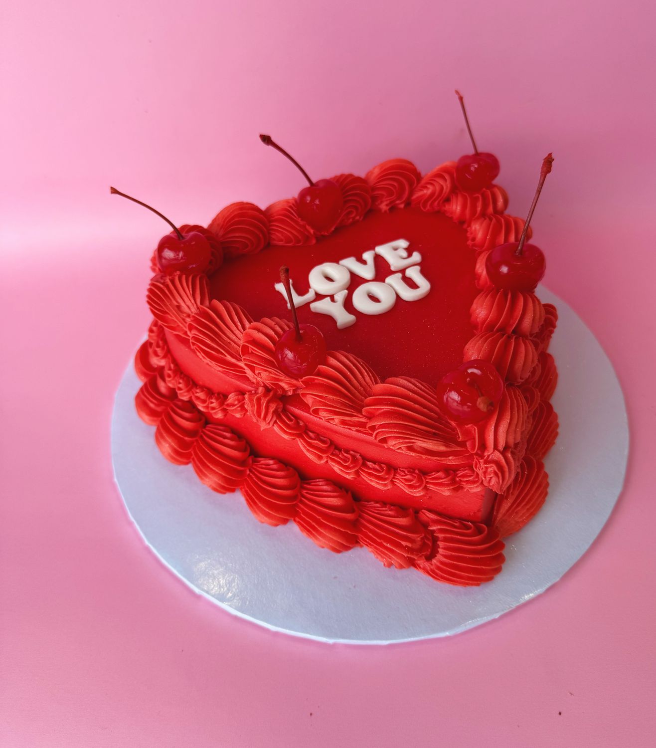 Vintage Heart Cake
