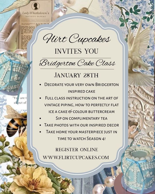 Bridgerton Vintage Cake Class - Jan 28
