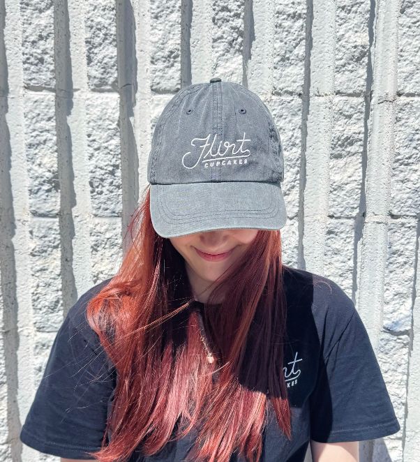 Embroidered Flirt Hat (Black)