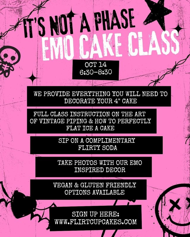 Oct 14th - It's Not a Phase Cake Class