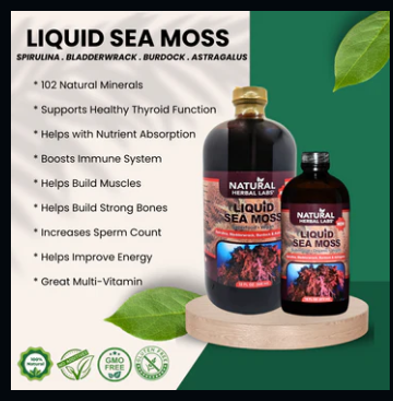 Sea Moss w/bladderwrack, spirulina, burdock, astragalus