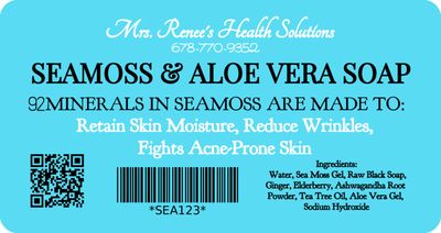 Sea Moss and Elderberry Bar Soap Sea Moss and Elderberry Bar Soap