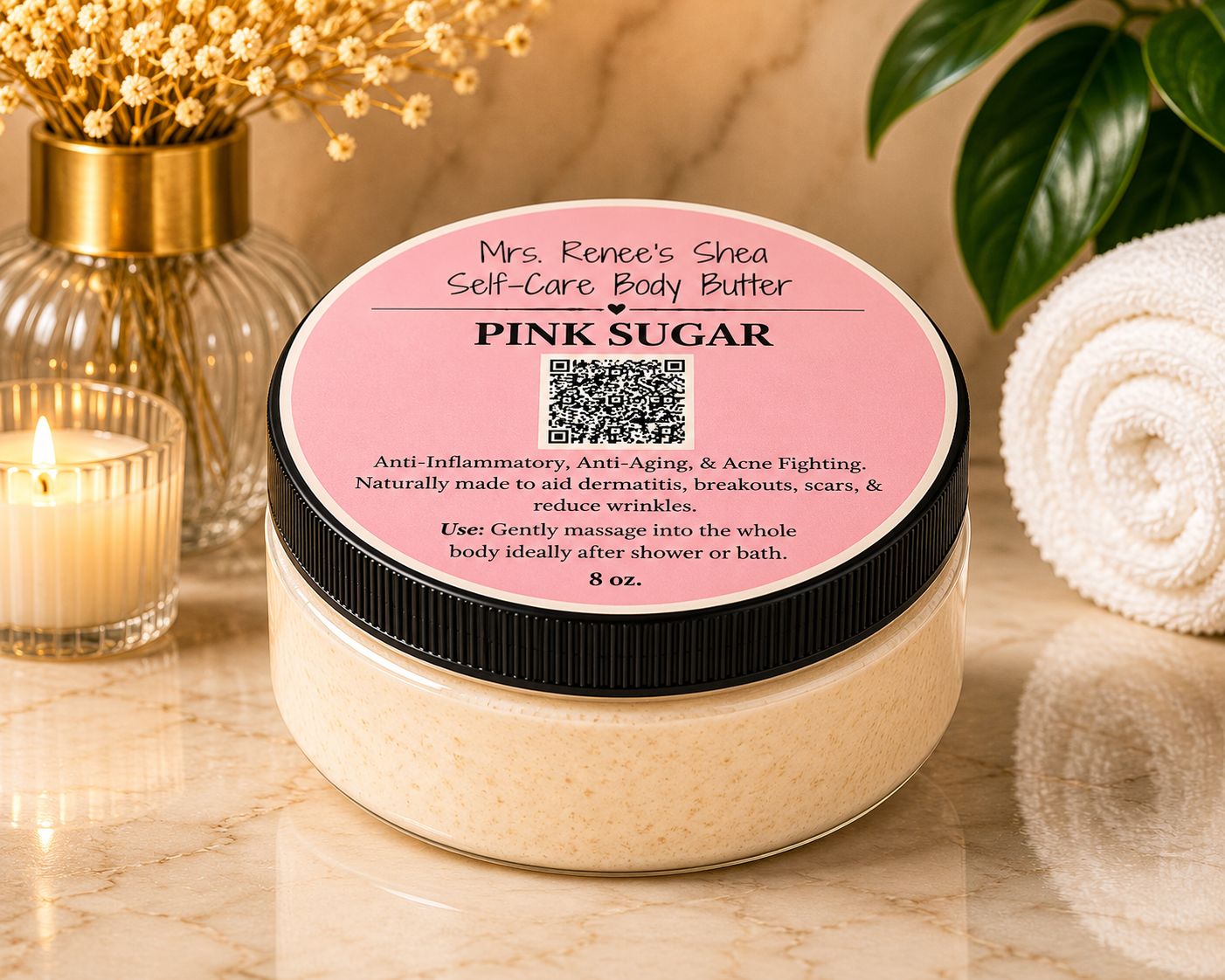 Pink Sugar Type Body Butter- Includes matching body oil