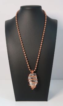 Copper Wrapped Clear Quartz Chain Copper Wrapped Clear Quartz Chain