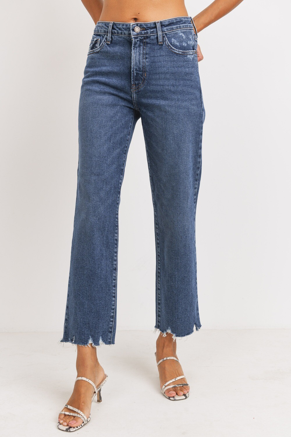 High-Rise Medium Vintage Straight Jeans