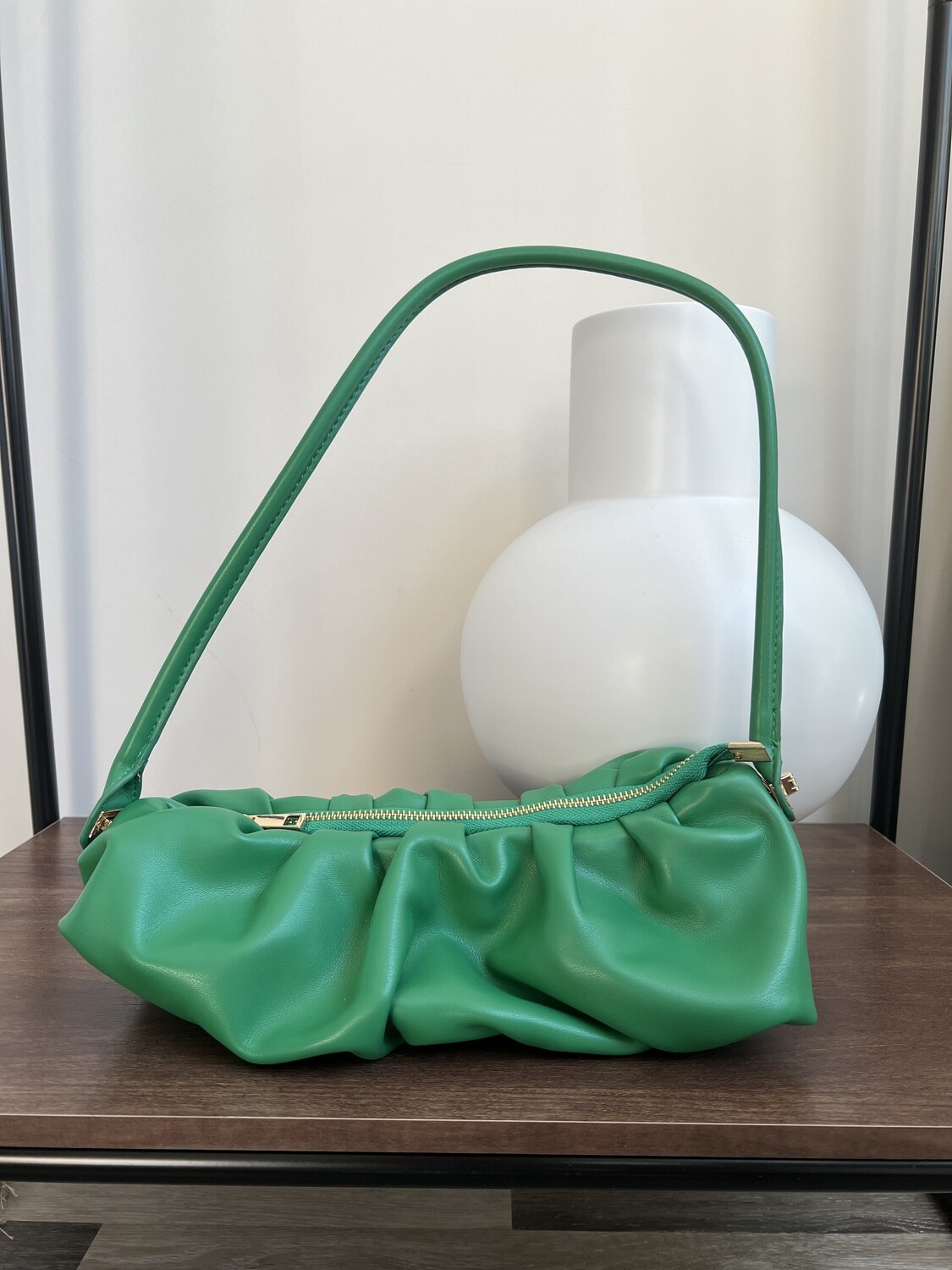 Green Long Pouch Bag
