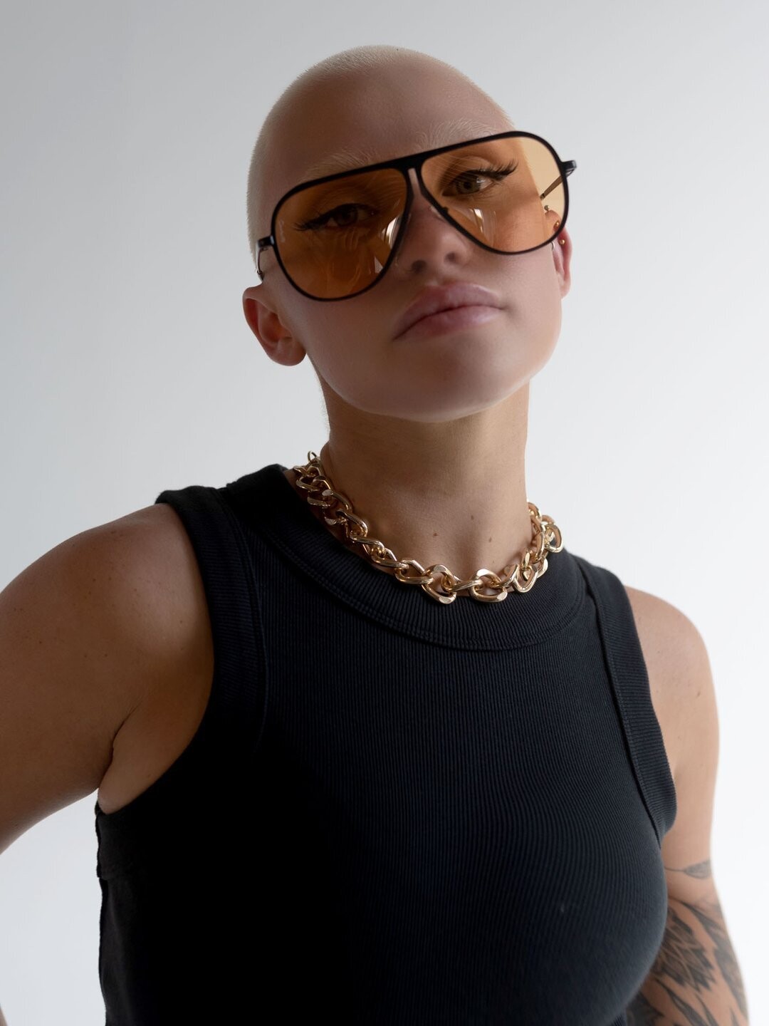 Ava Black/Orange Sunglasses