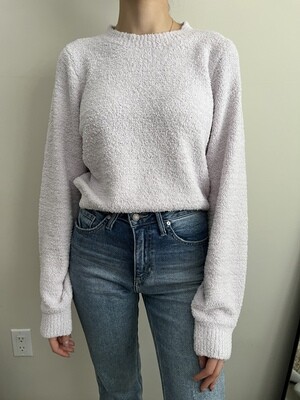 Lilac Basic Fuzzy Sweater