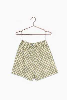 Green Checkered Shorts