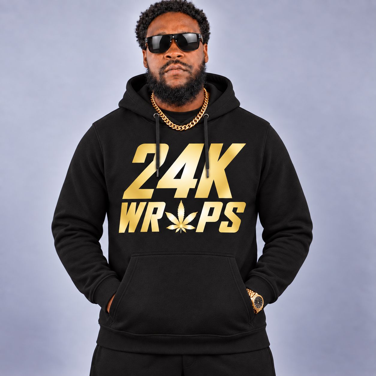 24K Wraps Logo Hoodie - Men's