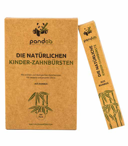 Pandoo Bambus Kinder-Zahnbürste, 1 Stück