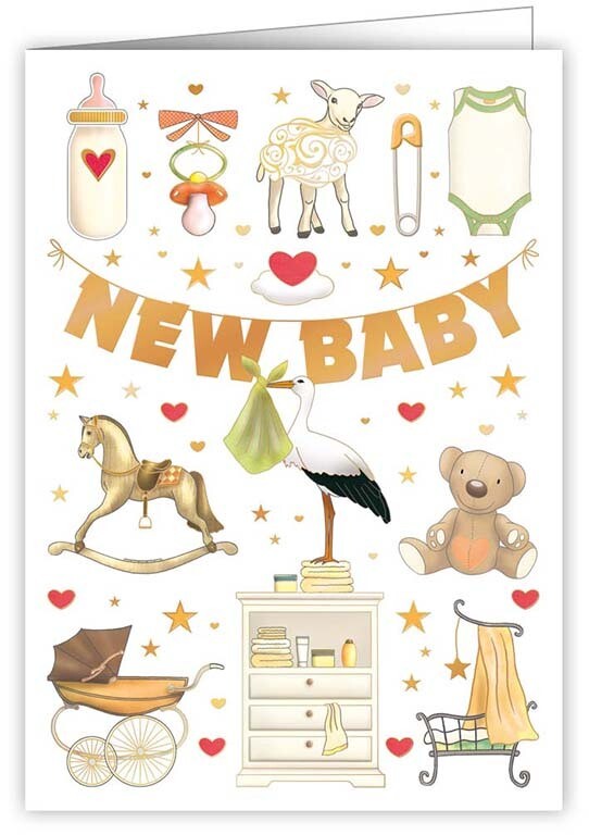 CARTE DE VŒUX "NEW BABY"