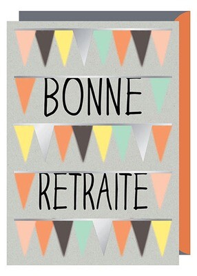 CARTE DE VŒUX "BONNE RETRAITE"