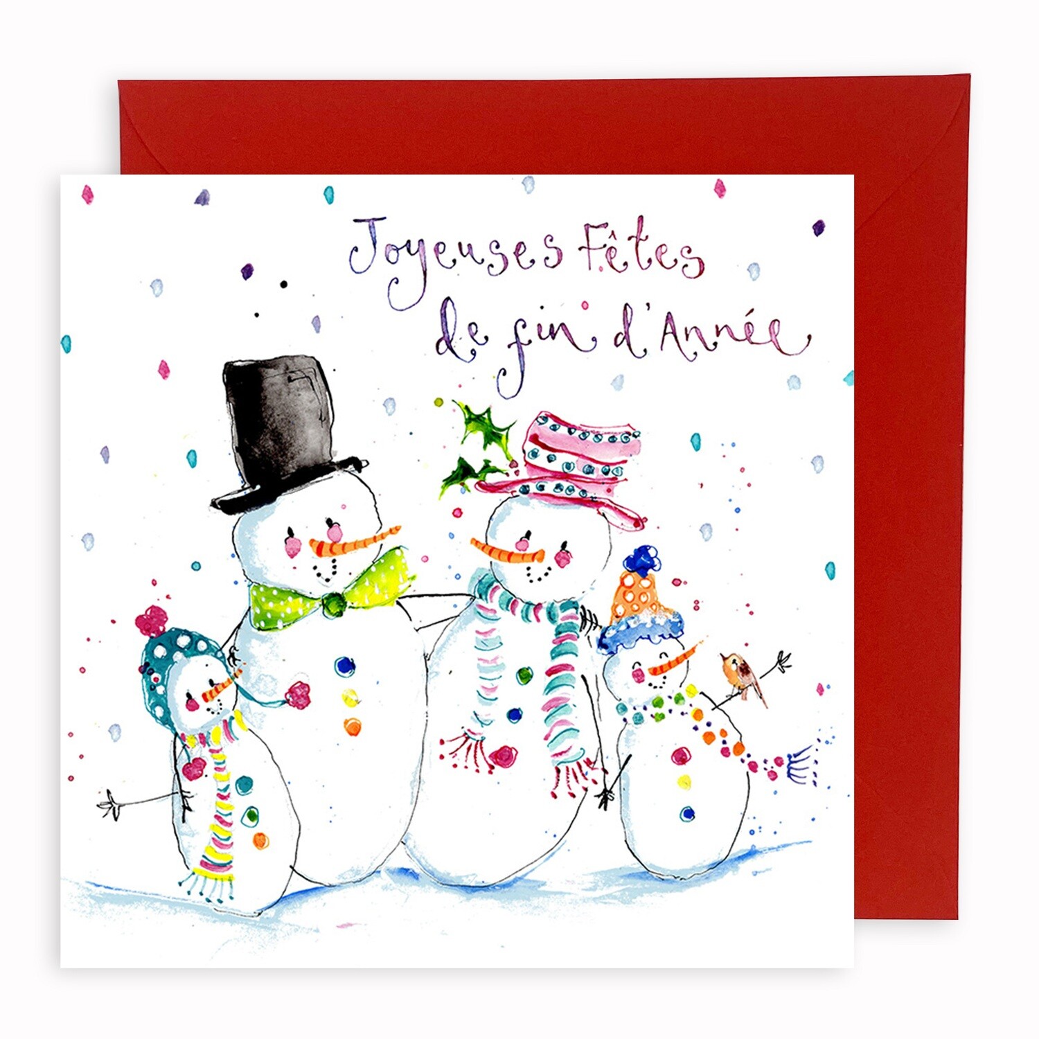 Carte De Vœux Joyeuses Fetes De Fin D Annee