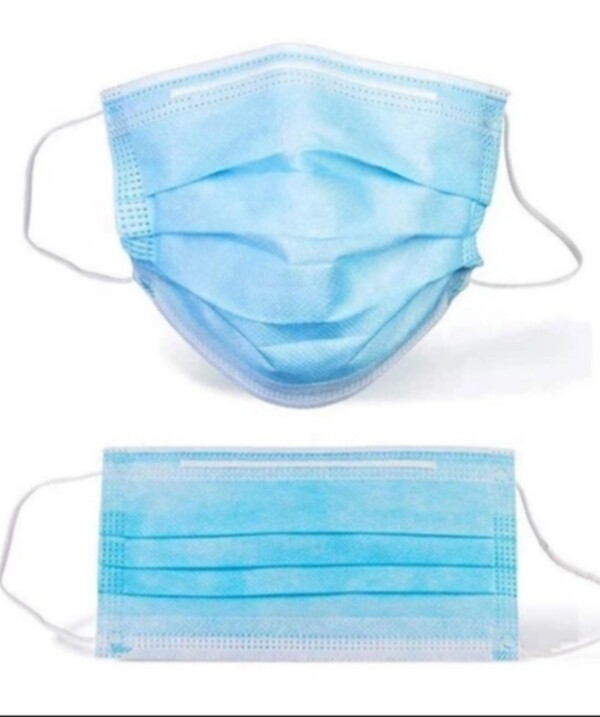 Box of 50 pcs of  3PLY breathable  non woven face masks