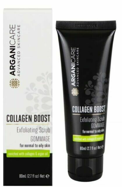 Arganicare Collagen Boost Exfoliating Scrub  for All Skin Types 80 ml