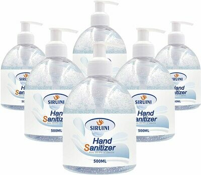 Siruini Hand Sanitiser 75% Alcohol (6×500ml)