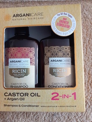 Arganicare Castor oil Hair kit 2 in 1 (2×40ml)