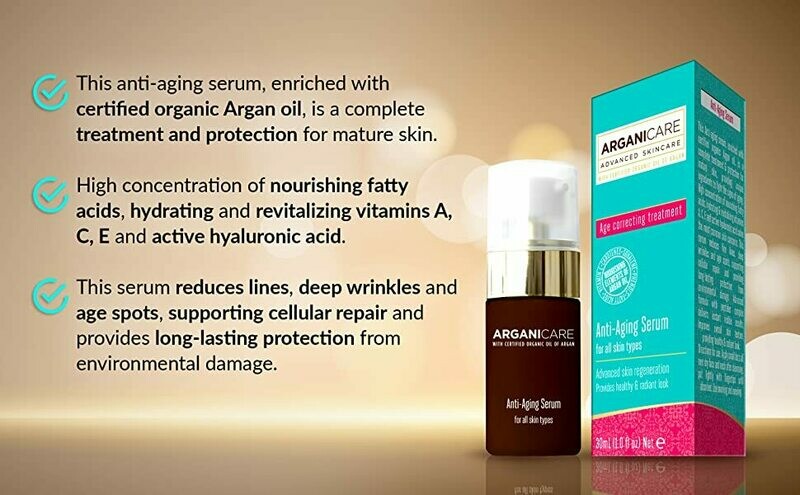 Arganicare Serum Anti-Aging Age Correcting Treatment Anti-aging 30 ml
