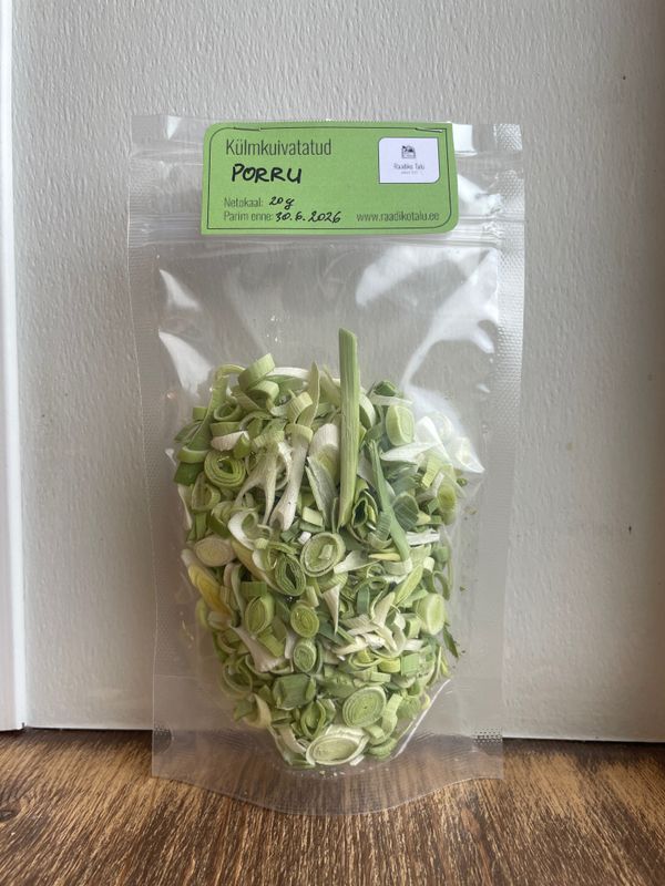 Külmkuivatatud porrulauk 20 g