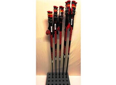 Rossignol Alpin- Skistöcke: 115 cm in schwarz/ rot