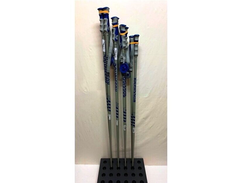 Rossignol Alpin- Skistöcke: 120 cm in silber/ blau