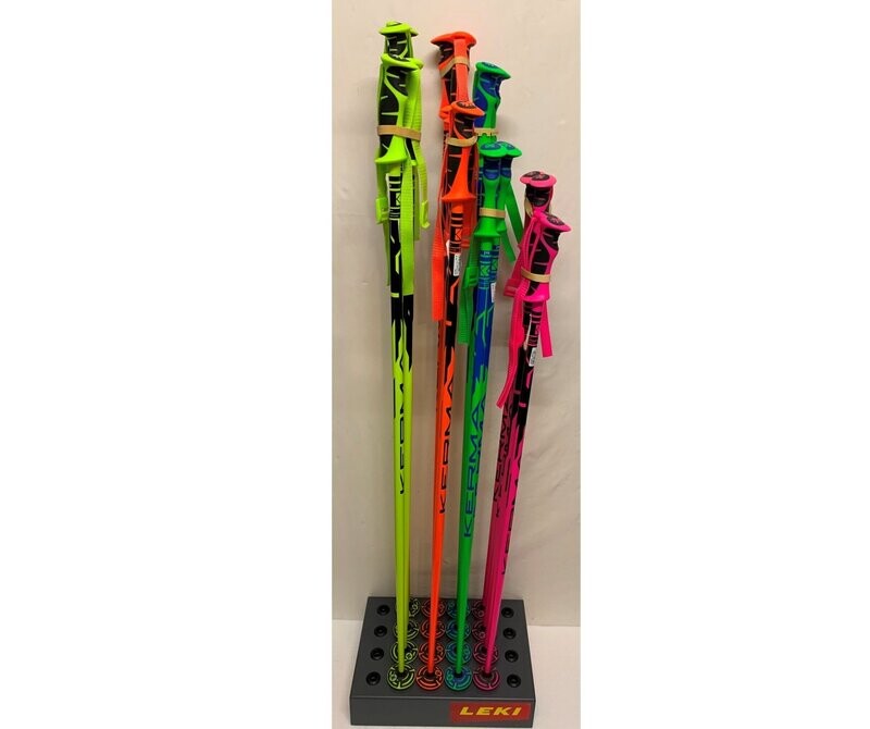 Kerma Alpin- Skistöcke: 130 cm in gelb/ schwarz