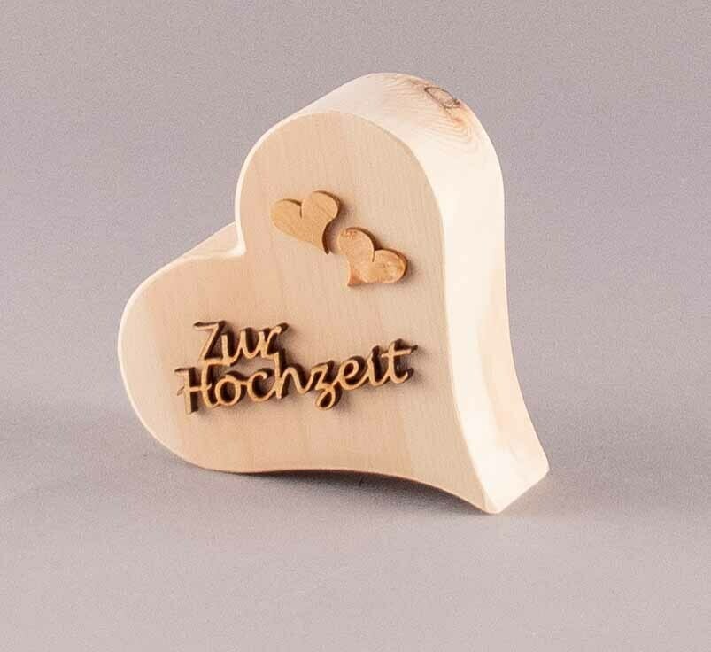 Zirbenherz klein
&quot;Zur Hochzeit&quot;