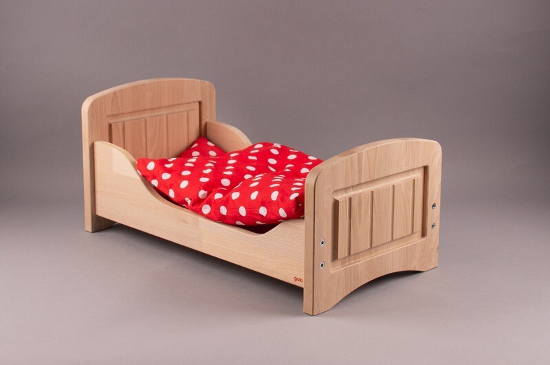 GOKI Holz-Puppenbett mit Decke