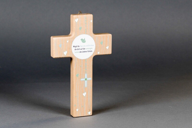 Kinderkreuz &quot;Mögst du Spuren entdecken, die dich auf die sonnigen Seiten des Lebens führen“