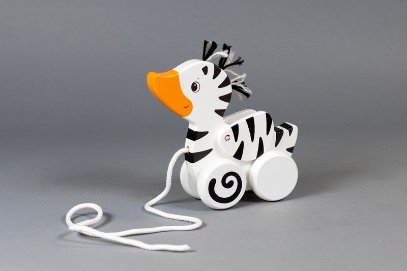 GOKI Ziehtier &quot;Zebra-Ente&quot;