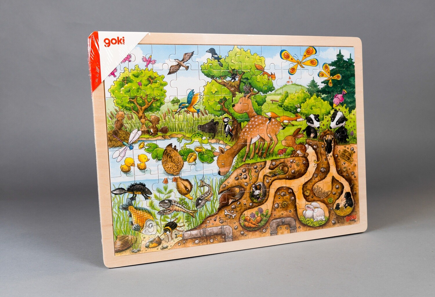 GOKI Holz-Einlegepuzzle "Erlebnis Natur"