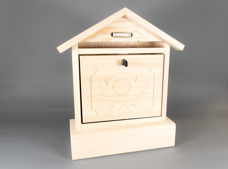 Holz-Briefkasten &quot;Spitzdach&quot;