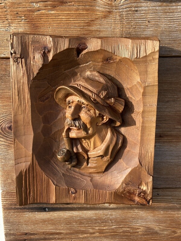 Wandbild &quot;Bauer mit Pfeife“